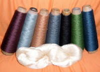 MILVET milk fiber ring spun and worsted spun yarns