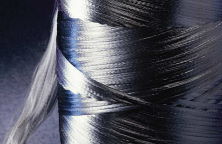 A bobbin of Bekinox filament yarn