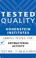Bluewish has been tested by Hohenstein Institute for its anti-bacteria performance