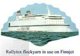 Flockgarn used in Finnjet