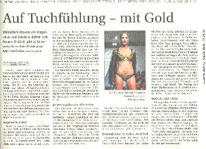 Plasma coated yarn for Rococo luxury dessous by Swicofil - Luzerner Zeitung 20130813