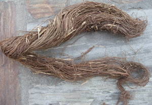 natural nettle fiber with bark  raw lokta