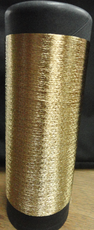 Plasma gold coated 24 Karat SwicoGold for knitting and weaving - the only Gold yarn with no silver or copper underneath