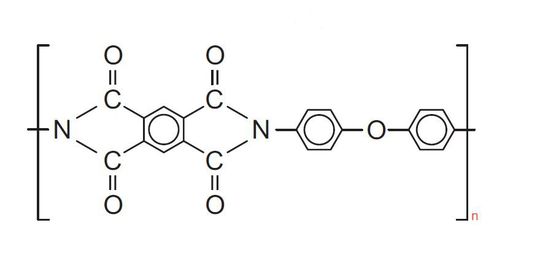 Struktural formula scheme Polyimid, PI