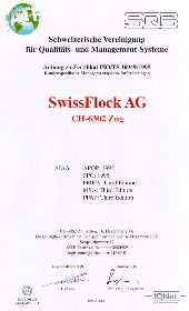 ISO 9001 certificate add on for Swissflock