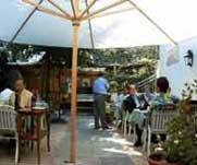 Garden of Ristorante Casa Tolone, Lucerne - a great place for food and wine
