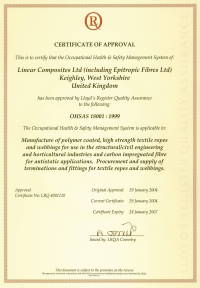Epitropic OHSAS certificate