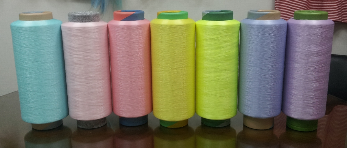 pastel colored glow yarn