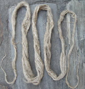 natural nettle fiber processed in raw (also called: puwa)