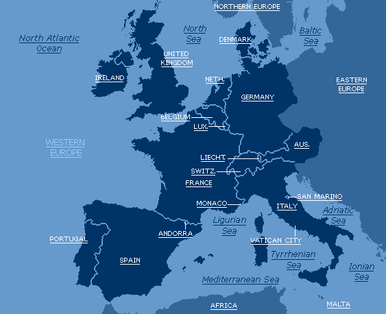 Swicofil Sales contacts in West European countries
