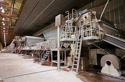 Paper production machine
