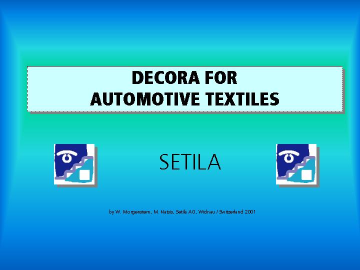 New Information on Setila polyester yarns in automotive